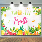 Fleur Fruits Feuilles Vertes Toile De Fond Joyeux Anniversaire